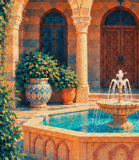 Damascene Courtyard - CE0004